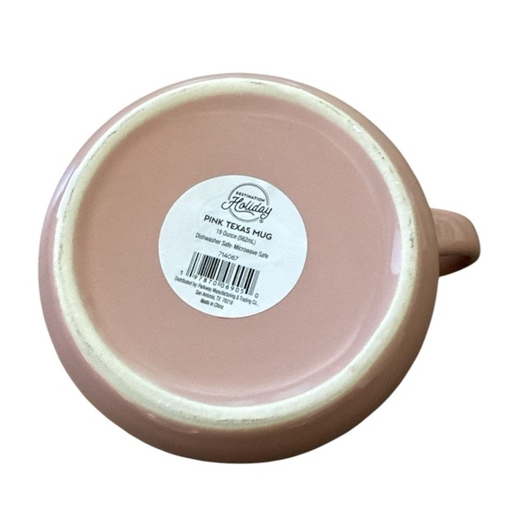 Heb Destination Holiday Texas Ceramic Valentine's Pink Coffee Tea Mug Cup NWT - Picture 6 of 7